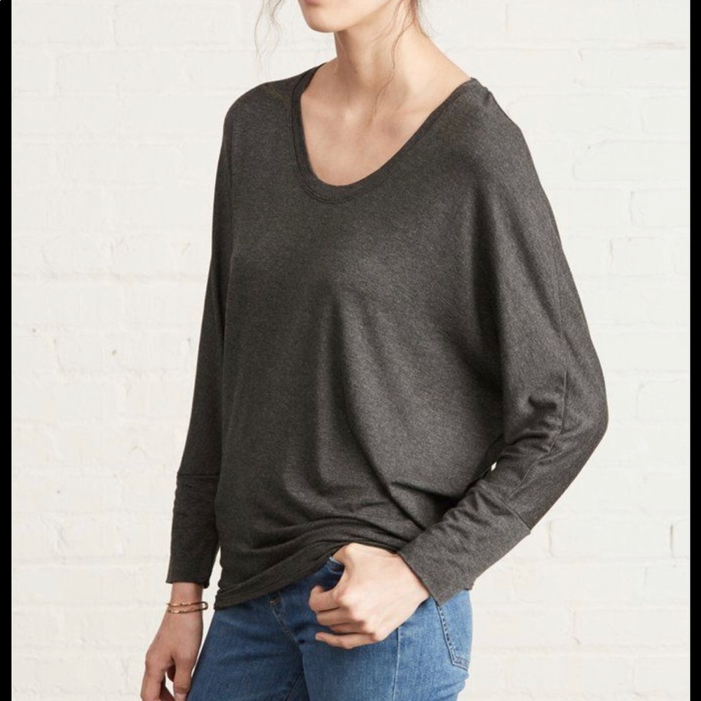 Amour Vert Grey Dolman Top